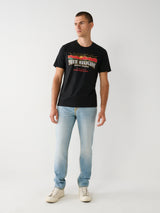 True Religion Explore T-Shirt Arch Logo Jet Black