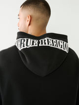 True Religion Relaxed Hoodie X Playboy Bunny Jet Black