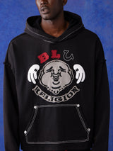 True Religion Blu X Tr Hoodie Faint Black