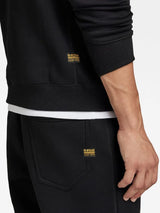 G-Star Men's Premium Core Crew Black Sweat Top