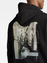 G-Star Men's Back Print Black Hoodie