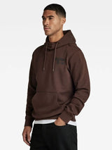 G-Star Men's Back Print Brown Hoodie