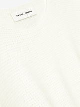 Waffle Short Sleeve Sweater