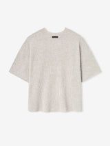 Waffle Short Sleeve Sweater