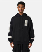 Iceberg Relaxed Fit Cotton Hoodie With Newspaper Print