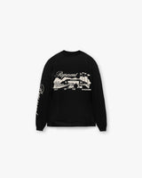 Raceway Long Sleeve T-Shirt - Jet Black