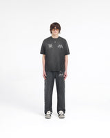 Represent X Metallica Local Crew T-Shirt - Stained Black