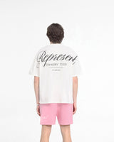 Represent Owners Club Script T-Shirt - Flat White