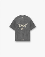 Team 247 X END Oversized T-Shirt - Washed Grey