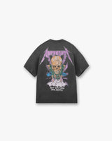 Represent X Metallica Justice T-Shirt - Stained Black