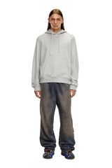 Diesel s-ginn-hood-d Cotton hoodie with mini D patch
