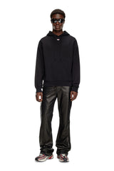 Diesel s-ginn-hood-d Cotton hoodie with mini D patch