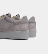 Android Homme Zuma Grey Caiman Croc Emboss Suede AHP241-13