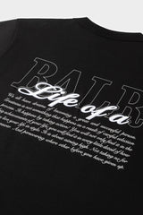 Script T-Shirt Jet Black