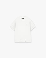 Metal Initial R T-Shirt - Flat White