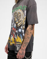 Represent X Iron Maiden Number Of Beast T-Shirt - Sunfade Grey