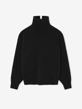 Wool Split High Neck Sweater