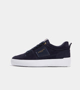 Android Homme Point Dume Low Navy Caiman Croc Emboss Suede AHP241-09