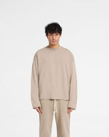 Initial Long Sleeve Open Cuff T-Shirt - Dune