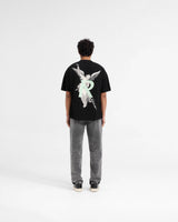 Archangel Initial T-Shirt - Jet Black