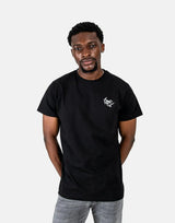 Les Hommes Arrow Back Print Black T-Shirt