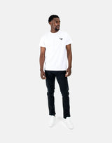 Les Hommes Arrow Back Print White T-Shirt