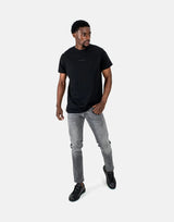 Les Hommes Centre Print Black T-Shirt