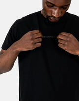 Les Hommes Centre Print Black T-Shirt