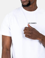 Les Hommes Centre Print White T-Shirt