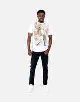 Les Hommes Graphic Print White T-Shirt