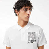 Lacoste Back and Front Print Lacoste Movement Polo Shirt