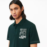 Lacoste Back and Front Print Lacoste Movement Polo Shirt