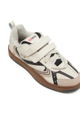 S-Ukiyo-Leather sneaker with straps