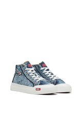 S-Athos-High-top denim sneakers with pocket detail