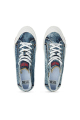 S-Athos-High-top denim sneakers with pocket detail