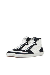 S-Leroji D-Padded-ripstop and suede high-top sneakers