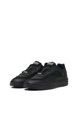 S-Oval Skate-Fabric-panelled leather sneakers