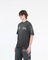 Represent X Metallica Local Crew T-Shirt - Stained Black