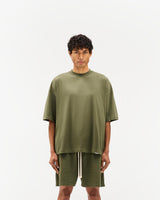 Initial Boxy T-Shirt - Army Green