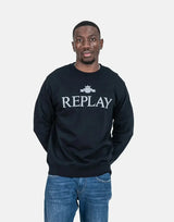 Replay Classic Logo Sweatshirt Black