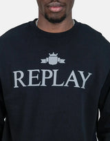 Replay Classic Logo Sweatshirt Black