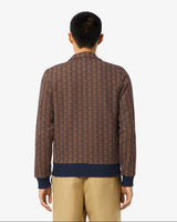 Lacoste Paris Zip-Up Jacquard Track Jacket