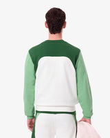 Lacoste Colour-Block Cotton Fleece Sweatshirt