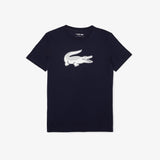 Crew Neck Crocodile Print Organic Cotton T-Shirt