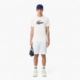 Crew Neck Crocodile Print Organic Cotton T-Shirt