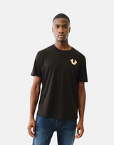 True Religion High Density Letter Black T-Shirt
