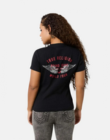 True Religion Retro Crystal Wing T-Shirt Black