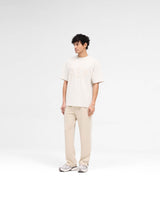 Rep Applique T-Shirt - Cream Marl