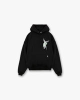 Archangel Initial Hoodie - Jet Black