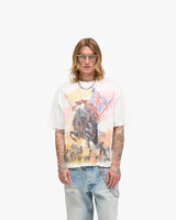 Represent X Iron Maiden Steed T-Shirt - Flat White